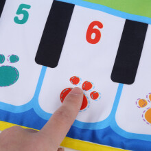 Tapete musical interativo com toque, alimentado por bateria, com volume ajustável e sons de instrumentos para o desenvolvimento da cognição