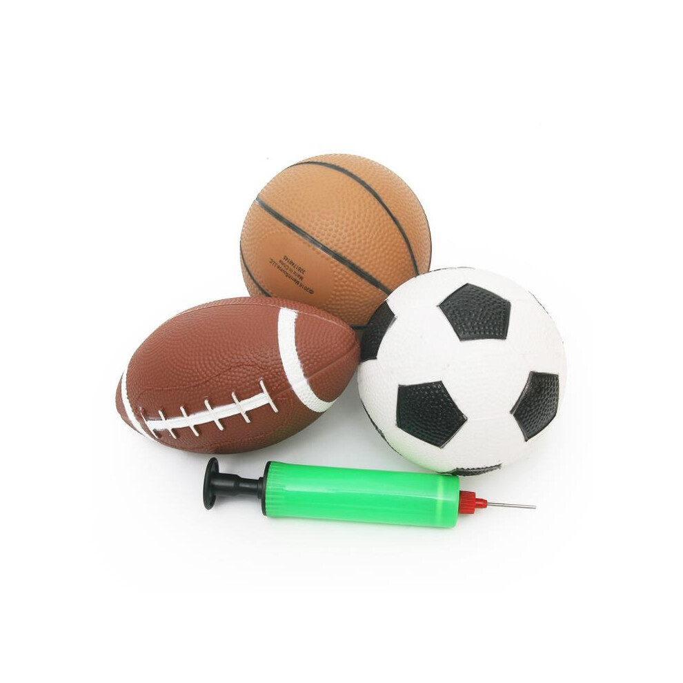 Sporty Indoor Outdoor Entertainment, Soft And Durable Squeeze Foam For Stress Relief, Perfect For Smaller Hands, Includes 1 Rugby, 1 Football, 1 9340258857393