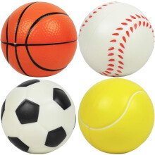 Signature aanpasbare stressverlichtingshulpmiddelen, honkballen voor kinderen om binnen mee te spelen, veilige, zachte, buigzame schuimballen met