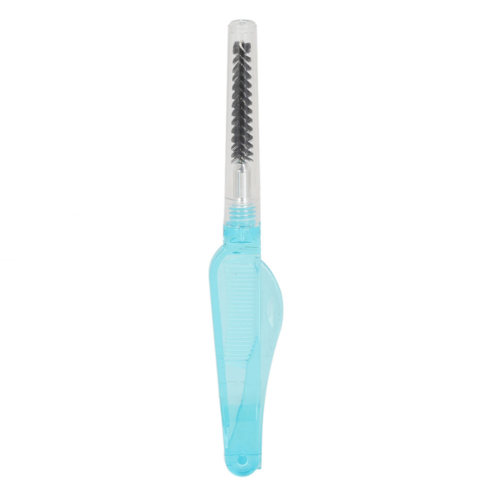 Blue 10Pcs Mini Eyelash Comb & Brush Reusable Eyebrow Makeup Tool