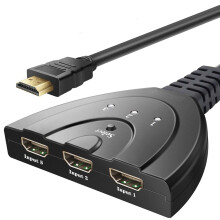 Διανομέας HDMI Splitter, Αυτόματος διακόπτης εισόδου 3 θυρών, διακόπτης HDMI για HDTV,