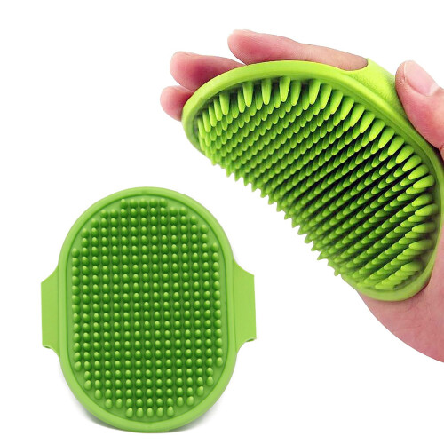 Sensitive Skin Solution, Multifunctional Pet Grooming Brushes For All Coat Types, Soft Silicone Adjustable Handle Deshedding Tool, Boosts Blood 2