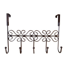 Support flexible pour porte-manteau, organisateur élégant à fixer sans outil, idéal pour la maison et l'hôtel. Crochets ronds en métal robustes