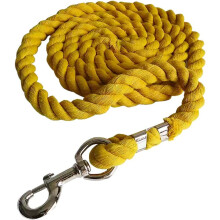 Webbing Horse Lead Rope, Durable Braided Rope For Equestrian Rein Halters, Yellow