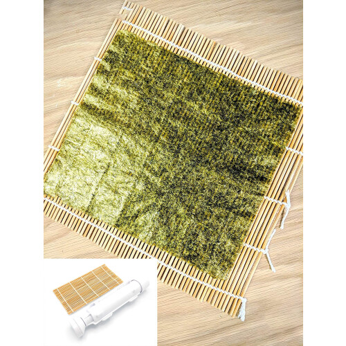 Natural Bamboo Sushi Making Kit, Beginner Friendly With Time Saving Tools Food Grade Plastic, Compact Design For Easy Operation And Storage 2