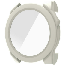 Ivory White Garmin Fenix 8 43mm Amoled Hard PC Case With Tempered Glass Screen Film