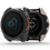 Garmin Fenix 8 43mm AMOLED Hard PC Case with Tempered Glass Screen Protector - Ivory White 3