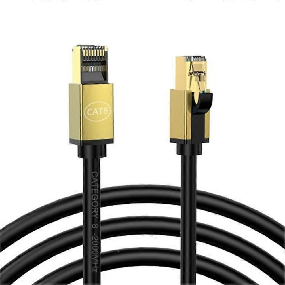 20M Cat8 Ethernet Cable 40Gbps 2000Mhz High Speed Network Cable Gold 7057162679790