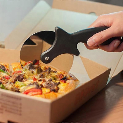 Pizzaschneider mit gelbem Edelstahlrad 1