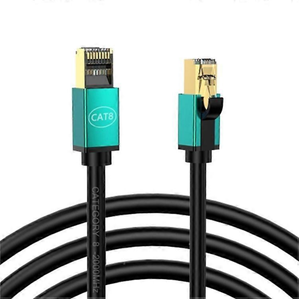 20M Cat8 Ethernet Cable 40Gbps 2000Mhz High Speed Network Cable Green 7057162687238