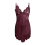 Sottoveste sexy da donna in pizzo rosso vino XL 1