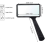 5x Handheld Magnifier, 3.77 X 1.89 Inch Rectangular Magnifying Glass, Scratch 2