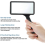 5x Handheld Magnifier, 3.77 X 1.89 Inch Rectangular Magnifying Glass, Scratch 4