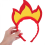 Fire Flame Headband 2Pcs Red Soft Felt Halloween Hair Hoop 4
