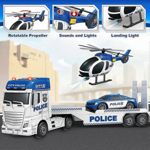 25 camion della polizia giocattolo con luci e suoni per bambini 1