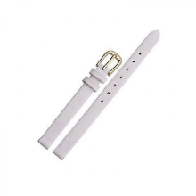 Cinturino da polso in vera pelle bianca sottile da 13 mm con fibbia ad ardiglione per orologio da donna