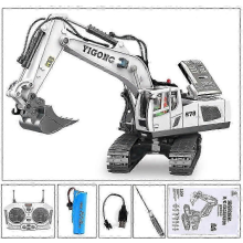 B18 Channels Hydraulic Full Metal Excavator G308h 1/14 RTR