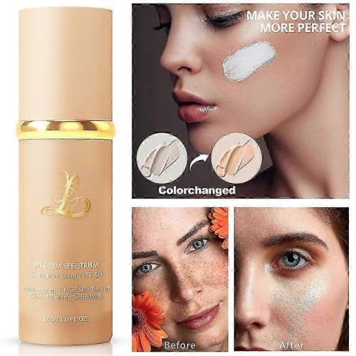 30g 4-in-1 Color Changing Foundation SPF 50+, Medium Spectrum, Full Coverage & Long Lasting 2