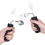Black Silver 4pcs Bendable Cutlery Adaptive Weighted Utensils for Adults Elderly Disabled 3