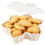 Christmas Cookie Box with Lid, Gingerbread Man Snowflake Tree Serving Tray for Snacks Candy Food 2