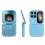 Multicolor Blue i17 Mini Dual SIM 2G 32MB+32MB Flip Foldable Elderly Phone - Black 2