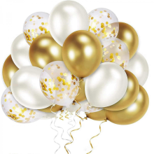 Package 5 Colorful Inflatable Confetti Balloon Set for Baby Shower Birthday Party Decor