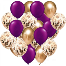 9 Colorful Inflatable Confetti Balloons for Baby Shower Birthday Party Decor