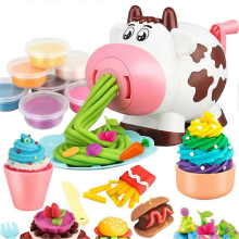 Kids DIY Playdough Set with Colorful Clay & Kitchen Tools - Reusable