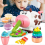 Kids DIY Playdough Set with Colorful Clay & Kitchen Tools - Reusable 5