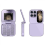 Multicolor Purple i17 Mini Dual SIM 2G 32MB+32MB Flip Foldable Elderly Mobile Phone - Black 2