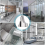 Adjustable Glass Shelf Bracket, 4 Pcs Wall Mounted Glass Clamp for Shelf 5