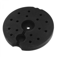 Black 19.00X19.00X2.00CM Heavy Duty Iron Lamp Base for Floor Lamps Stability, Sturdy Counterweight Block & Replacement Loader Stand