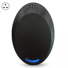 Black UK Plug High-Frequency Ultrasonic Pest Repeller, Plug & Play Eco-Friendly Compact Mouse Rodent Deterrent
