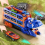 Camion dinosauri blu con 12 giocattoli auto per ragazzi 3