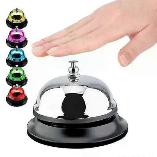 1pc 65mm Multi-color Hand Bell Christmas Dining Table Summoning Kitchen Hotel Counter Reception 1