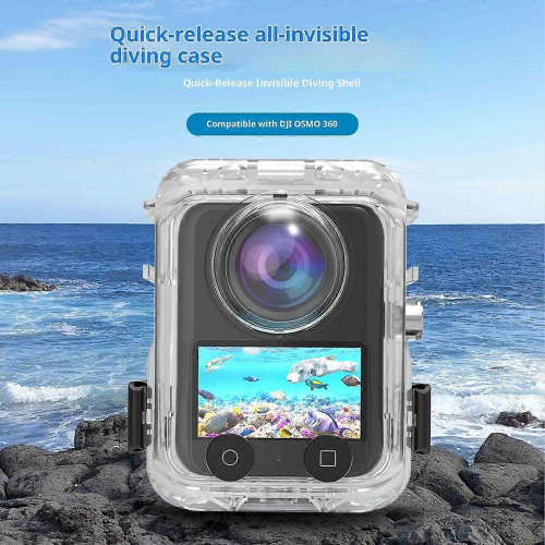 DJI Osmo 360 Action Camera Waterproof Housing Magnetic Quick Release 60m Underwater Case with 2 1