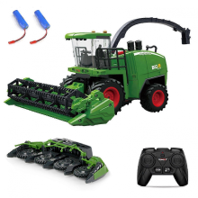 Harvester Truck, 1/24 Scale 2.4GHz RC Toy with Smoke, Light, Sound & Replaceable Harvesting Head