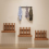 Wall Mounted Folding Chair Solid Wood Entryway Stool Bench Shower Seat Foldable Bathroom Stool Peach Color 2