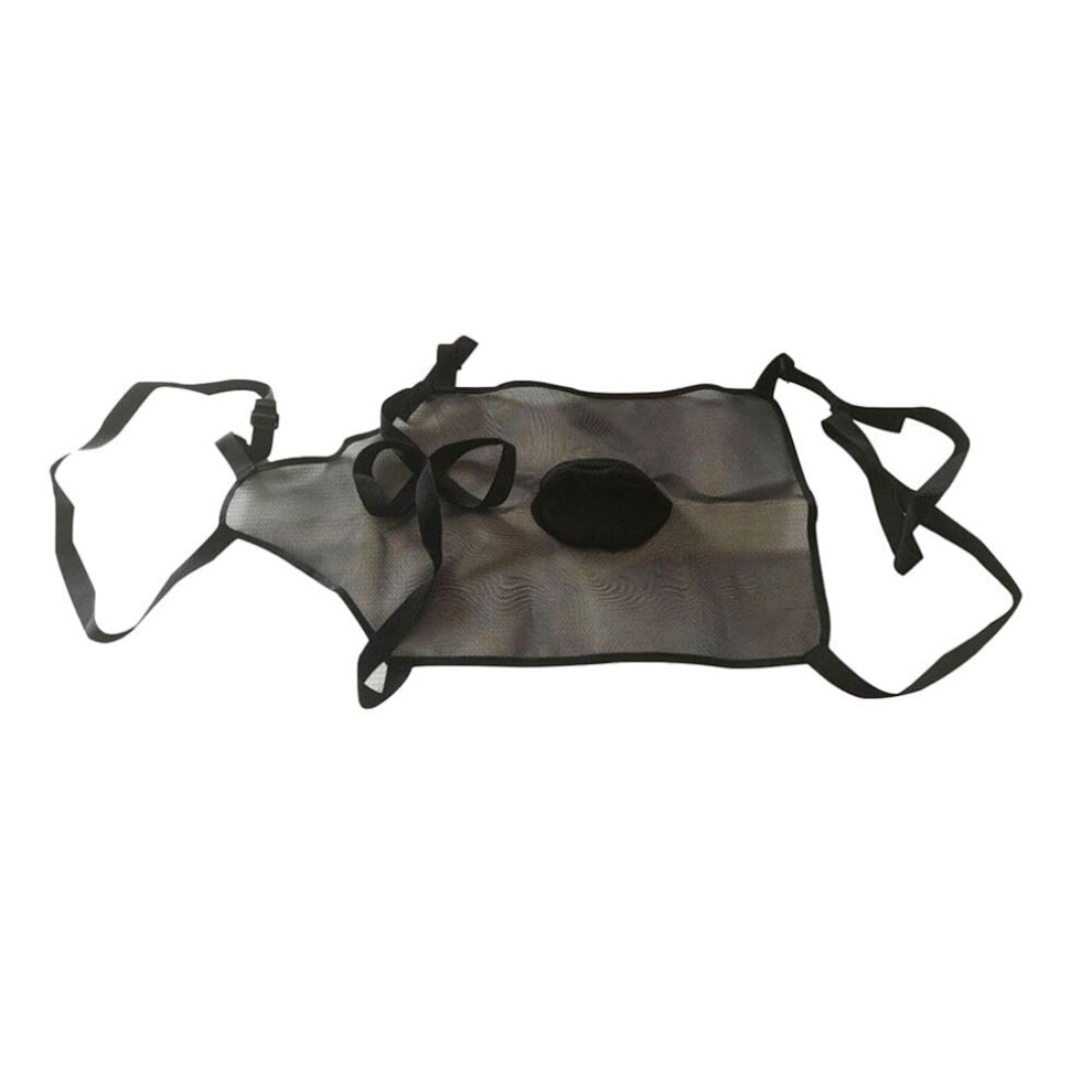 Goat Breeding Aprons Mating Skirt Belly For Livestock - Durable Black Animal Clothing With Adjustable Straps 9187378405253