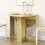 Homcom HOMCOM Folding Dining Table Foldable Drop Leaf Dinner Table for Kitchen Oak 7