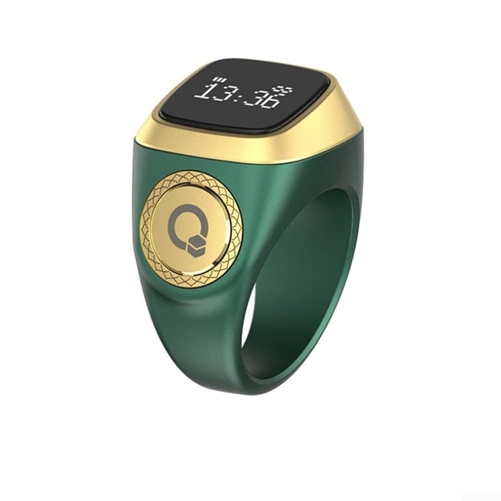 Counter Rechargeable Electronic Finger Counter - Waterproof Digital Ring Timer For Men Women, 18Mm Display Green 9365049013260