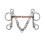 Horse Bit Training Equipment Snaffle Bit 135mm with Curb Chain Durable Equestrian Chewing Bit All-Purpose 1
