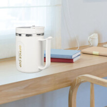 Mug en acier inoxydable 304 500 ml 8,5x8,5x13 cm gris clair