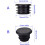 Bicycle end caps, handlebar grips, end plug set, black, 10 pieces 5