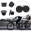 Bicycle end caps, handlebar grips, end plug set, black, 10 pieces 4