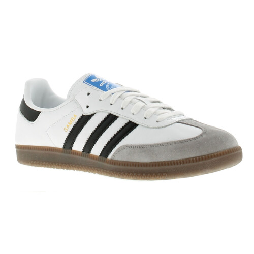 Adidas (43 1/3) Adidas Samba OG Herren Freizeit Sneaker Wei? Schwarz