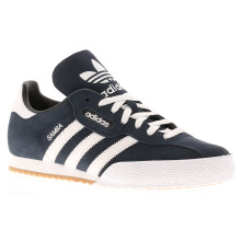 (9) adidas Originals Samba Super Suede Trainers - Navy