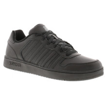 (Black, 7 (Adults')) K-Swiss Mens Trainers Court Palisades Leather Lace Up black UK Size