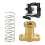 T8 POM Anti Backlash Spring Loaded Nut Elimination Nut for 6