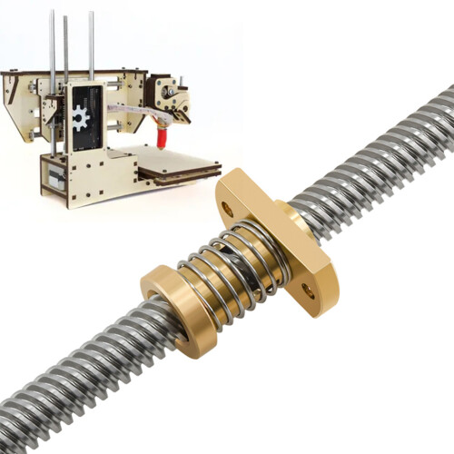 T8 POM Anti Backlash Spring Loaded Nut Elimination Nut for 1